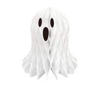 Wilitto Haunting Ghost Decorations,Hanging Honeycomb Ghosts Halloween Decoration 3D Paper Honeycomb Ghost Ornament for Halloween Party Home Yard Decor 20cm