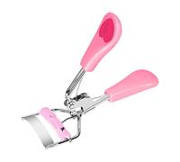Wilitto Long Lasting Eyelash Curler, Professional Makeup Tool For Eyelashes, Wide-angle Peach Heart Fan Shape Eyelash Lifter with Comb, Mini Small Best Eyelash Curler for Women and Girls Pink