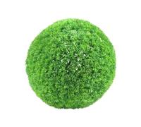 Wilitto Natural Looking Topiary Ball Windowsill Greenery Decoration Artificial Plant Faux Boxwood Uv Resistant Realistic Multi-layer Outdoor Backyard Porch D 13cm