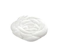 Wilitto Rose Seat Cushion,Office Chair Cushion Keep Warm Thickened Super Soft Anti-slip Granule Hip Protective,Plush Chair Tatami Cushion Household Supplies White
