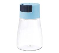 Wilitto Salt and Pepper Shakers Set Moisture Proof Salt Shaker with Plastic Lid,Quantitative, Press Type, Clear,Clear to Know When to Fill Refillable Spice Dispenser for Kitchen or Travel Kitchen Gad