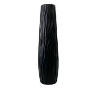 Wilitto Tall Floor Vase,Large Floor Vase Tall Decorative Vases Textured Shatterproof Floors Standing Vases for Home Living Room Study Decor Black