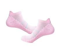 Wilitto Towel Bottom Socks Comfortable Sweat Absorption Abrasion Resistant Sport Fitness Cycling Walking Socks for Sports Pink