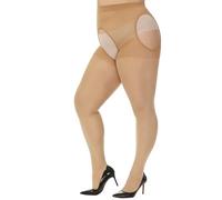 WiliW Suspender Tights for Women Plus Size Garter Belt Sheer Crotchless Pantyhose High Stockings