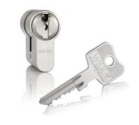 Wilka Double Cylinder - 6 Pin Lockers - with Emergency & Danger Function - for Front Doors & Apartment Doors - Lockable on Both Sides - Model 1463 - 35 mm - 75 mm