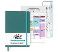 Wilkii ADHD Planner For Adults - 90 Day, A5, Undated Weekly & Daily Planner to Increase Productivity & Achieve Goals, ADHD Organization with Mindful Exercises, Soft Touch Cloth Cover (Green)