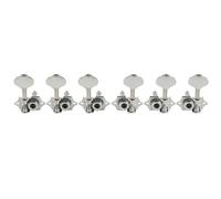Wilkinson 3+3 19:1 Ratio Open Gear Machine Heads Tuners Tuning Pegs Chrome