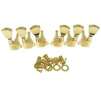Wilkinson 3L3R Gold E-Z-LOK Post Guitar Tuners EZ Post Guitar Tuning Keys Pegs Machine Heads with Tulip Button for Les Paul or Acoustic Guitar