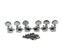 Wilkinson 3x3 ROTO Style Full Size Sealed Guitar Tuners Tuning Keys Pegs Guitar Machine Heads Fits USA Les Paul or Acoustic Guitars Chrome