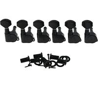 Wilkinson 6 Inline Black E-Z LOK Post Guitar Tuners Tuning Keys for Strat Tele