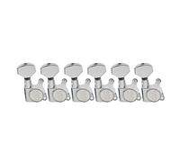 Wilkinson 6 inline E-Z-LOK Tuners Machine Heads Tuning Pegs Keys Set Chrome