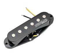 Wilkinson High Output Ceramic Single Coil Bridge Pickup for Strat Style Electric Guitar, Black