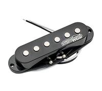 Wilkinson High Output Ceramic Single Coil Neck Pickup for Strat Style Electric Guitar, Black