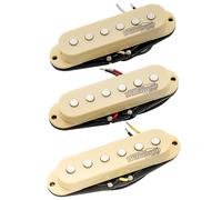 Wilkinson High Output Ceramic Single Coil Pickups Set for Strat Style Electric Guitar, Cream