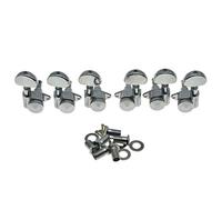 Wilkinson Locking Tuners 3x3 Full Size Locking Guitar Tuners Tuning Keys Pegs Guitar Machine Heads for Les Paul or Acoustic Guitars Chrome