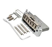Wilkinson M Series 52.5mm Full Block 2-Point Guitar Tremolo Bridge, Chrome | 2-1/16 inch, with Pop-in Arm, for American Standard or Professional Fender Strat Style Electric Guitar