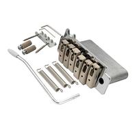 Wilkinson M Series 52.5mm Individual Saddle 2-Point Tremolo Bridge, Chrome | 2-1/16 inch, Full Block Pop-in Arm, for Squier/Mexico Fender Strat Style Electric Guitar