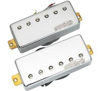 Wilkinson M Series Ceramic Mini Humbuckers Neck Bridge Pickups Set, Chrome | for LP Fire-bird Electric Guitar