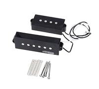 Wilkinson M-series WOPB5 Variable Gauss Ceramic Precision Bass Humbucker Pickups Set for 5-string PB Style Electric Bass, Black
