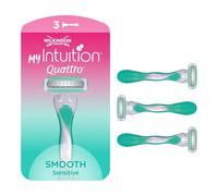 Wilkinson Quattro Intuition Smooth Sensitive Shaver For Women 3 Packs