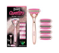 Wilkinson Rose Gold Shaver Set, Includes 1 Shaver + 4 Blades