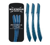 WILKINSON SWORD Barber's Style Precision Styler for Men, Pack of 3, For Facial & Eyebrow Hair Remover, Premium Quality Blades, With Cap For Precise S