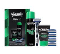 Wilkinson Sword Complete Shave Christmas Gift Set for Men - Includes Hydro 5 Razor, 4 Blade Refills, Sensitive Shave Gel & Aftershave Lotion - Mens Grooming Kit