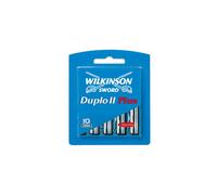 Wilkinson Sword Duplo II Plus Razor Blade Refill Cartridges with Aloe Vera Strip, Pack of 10
