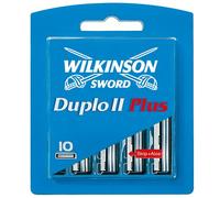 Wilkinson Sword Duplo II Plus Razor Blade Refill Cartridges with Aloe Vera Strip, Pack of 10