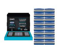 Wilkinson Sword Hydro 5 Men’s Razor, Great Addition to Wash Bags for Men's Grooming, Great Shavers for Routine Shaving, 16 Refill Razor Blades Pack
