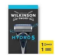 Wilkinson Sword Hydro 5 Razors for Men, Skin Hydration, Carbon Coated Blades, Men’s Shaver Razor Handle Plus 1 Blade Refill