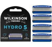 Wilkinson Sword Hydro 5 Razor Blades For Men Carbon Coated Hydrating Gel & Precision Trimmer Pack of 4 Razor Blade Refills