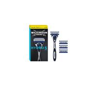 Wilkinson Sword - Hydro 5 Razor For Men, Carbon Coated Blades, Hydrating Gel, Precision Trimmer, 5 Blades, Blue, Sensitive Skin