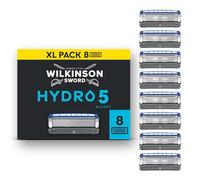 Wilkinson Sword Hydro 5 Razors Blade for Men, Men's Shaver Refill Pack, Skin Hydration, Carbon Coated Blades, 8 Razor Refills