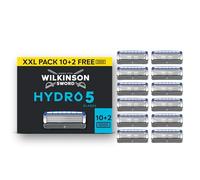 Wilkinson Sword Hydro 5 Razors Blade for Men, Men's Shaver Refill Pack, Skin Hydration, Carbon Coated Blades, 10 Razor Refills Plus 2 Bonus