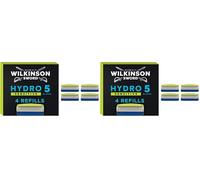 Wilkinson Sword Hydro 5 Sensitive Men’s Razor Refills, Great Addition to Wash Bags for Men's Grooming, Great Shavers for Routine Shaving, 4 Refill Razor Blades Pack (Pack of 2)