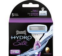 Wilkinson Sword Hydro Silk Razor Blades with Serum for Women, Pack of 3