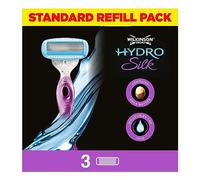 Wilkinson Sword Hydro Silk Razor Blades with Serum for Women, Pack of 3