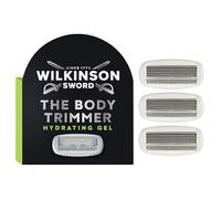 WILKINSON SWORD Hydro Trim & Shave Blades - Pack of 3 Refill Blades, , Suitable For Sensitive Skin, 5 Edged Blades With Aloe Gel Pools
