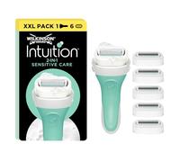WILKINSON SWORD - Intuition Sensitive care Blades For Women | No Shave Gel Needed | Razor Handle + 6 Blade Refills