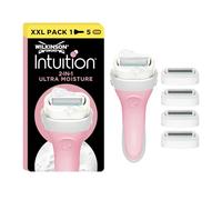 WILKINSON SWORD - Intuition Ultra Moisture For Women | No Shave Gel Needed | Razor Handle + 5 Blade Refills
