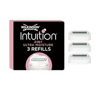 Wilkinson Sword Intuition 2-in-1 Ultra Moisture Women’s Razor Blades, Hair Removal, Touch of Shea Butter, Shavers for Routine Grooming, 3 Refill Pack