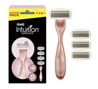 Wilkinson Sword Intuition Complete - 1 Razor + 4 Refill Heads, 5 Blade Women's Razor for Sensitive Areas