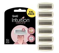 WILKINSON SWORD - Intuition Complete Blades For Women | Pack of 6 Razor Blade Refills | Skin Protect Gel with Smooth Glide