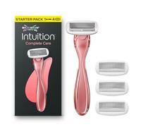 Wilkinson Sword Intuition Complete Care Women's Razor, 4 Blade Refills | Sensitive Skin Razors for Women with 5 Ultra Glide Blades, Hydra-Boost Serum, Hyaluronic Acid, Vegan Formula, 4 Refills
