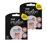 Wilkinson Sword Intuition Complete Women's Razor Blades, Skin Protect Gel with Smooth Glide, 12 Refills