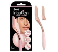 Wilkinson Sword Intuition Dermaglow Dermaplaning Tool Razor, 2 Refills | Professional Dermaplaning Razors for Women, Exfoliates, Removes Dead Skin, Facial Hair and Peach Fuzz, 1 Handle, 2 Refills