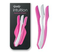 Wilkinson Sword Intuition Eyebrow Shaper for Women, Pack of 3 Disposable Razors, Exfoliating Dermaplaning Tool, Facial Hair Remover & Trimmer