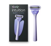 Wilkinson Sword Intuition Quattro Sensitive Skin Razors for Women, Women’s Razor Handle Plus 1 Blade Refill