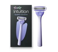 Wilkinson Sword Intuition Quattro Sensitive Skin Razors for Women, Women’s Razor Handle Plus 1 Blade Refill